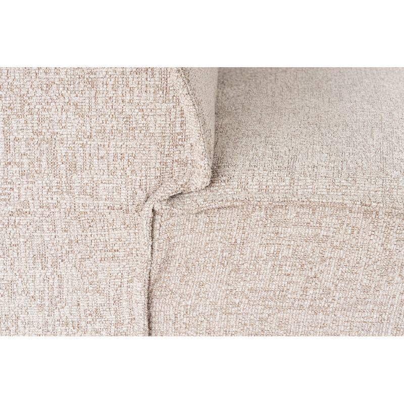 Casa si Gradina - Mobilier - Canapele si coltare - Coltare - Coltar, Hanah Home, cadru lemn de carpen, stofa in, maro deschis, 240x265x70 cm - Infinity.ro