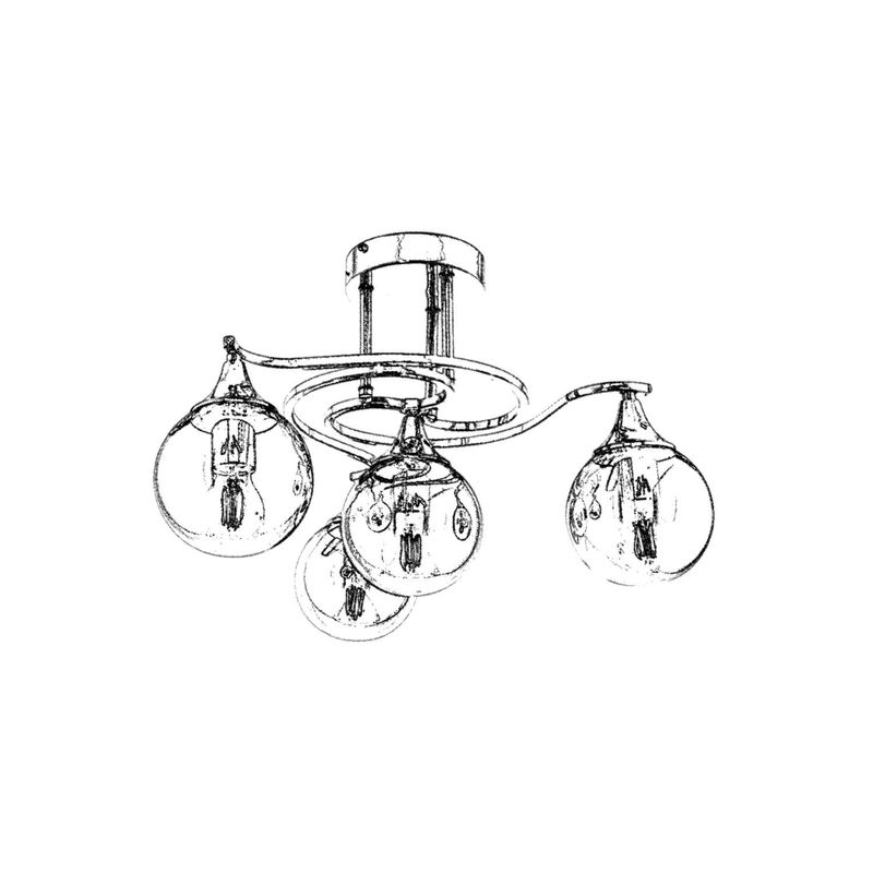 Casa si Gradina - Corpuri si surse de iluminat - Lustre si pendule - Candelabru, Opviq, metal, crom, 20x55 cm - Infinity.ro