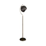 Casa si Gradina - Corpuri si surse de iluminat - Veioze si lampi - Lampadare - Lampadar, Opviq, metal, negru, abajur iuta, 165 cm - Infinity.ro