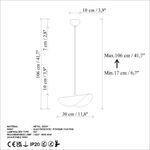Casa si Gradina - Corpuri si surse de iluminat - Lustre si pendule - Candelabru, Opviq, metal, turcoaz, diametru 30 cm, inaltime reglabila, 892OPV1968 - Infinity.ro