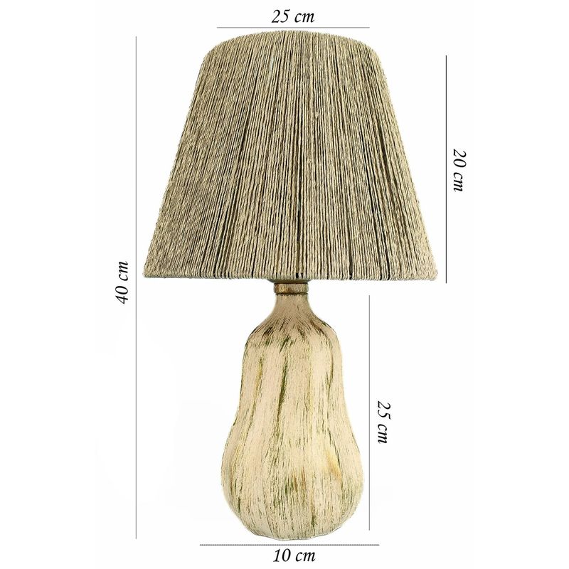 Casa si Gradina - Corpuri si surse de iluminat - Veioze si lampi - Veioze - Veioza, Opviq, ceramica, verde, inaltime 40 cm - Infinity.ro