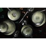 Casa si Gradina - Bucatarie si vesela - Vesela si tacamuri - Servicii de masa - Serviciu de masa 24 piese, Hermia, portelan, crem verde negru - Infinity.ro