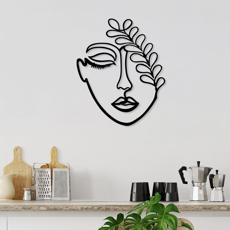 Casa si Gradina - Decoratiuni - Decoratiuni perete - Accesoriu decorativ de perete, Wallxpert, metal, negru, 40x65 cm - Infinity.ro