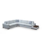 Casa si Gradina - Mobilier - Canapele si coltare - Coltare - Coltar, Hanah Home, lemn fag si pal, alb, 282x363x95 cm - Infinity.ro