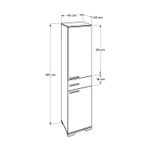 Casa si Gradina - Mobilier - Dulapuri si sifoniere - Dulapuri - Dulap multifunctional, Hanah Home, pal melaminat, alb, 45x40x187 cm - Infinity.ro