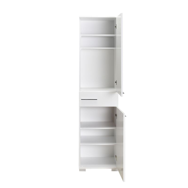 Casa si Gradina - Mobilier - Dulapuri si sifoniere - Dulapuri - Dulap multifunctional, Hanah Home, pal melaminat, alb, 45x40x187 cm - Infinity.ro