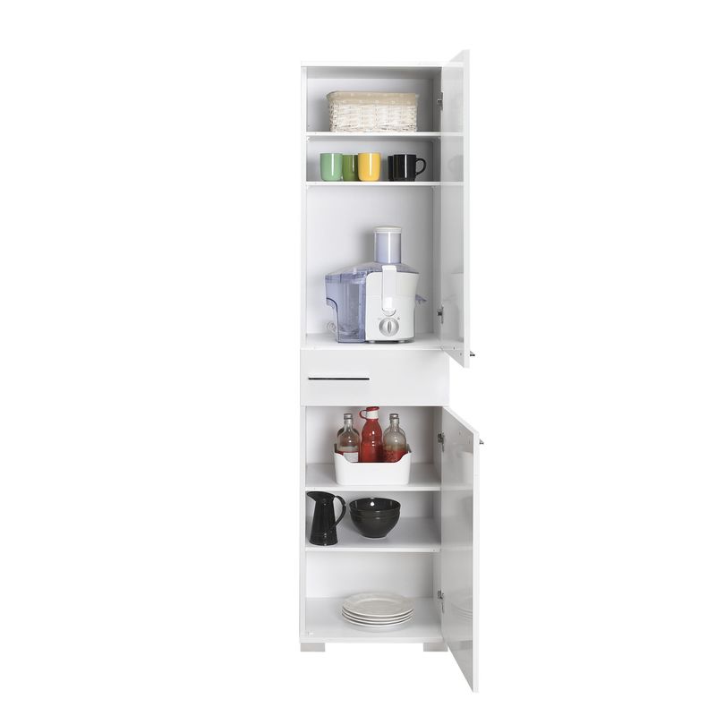 Casa si Gradina - Mobilier - Dulapuri si sifoniere - Dulapuri - Dulap multifunctional, Hanah Home, pal melaminat, alb, 45x40x187 cm - Infinity.ro