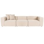 Casa si Gradina - Mobilier - Canapele si coltare - Canapele - Canapea 3 locuri, Hanah Home, in, piersica, 303x108x65 cm - Infinity.ro