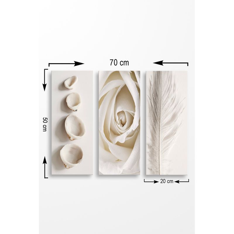 Casa si Gradina - Decoratiuni - Tablouri - Tablou decorativ, Wallxpert, mdf, multicolor, 70x50 cm, set 3 piese, 537MRV5186 - Infinity.ro