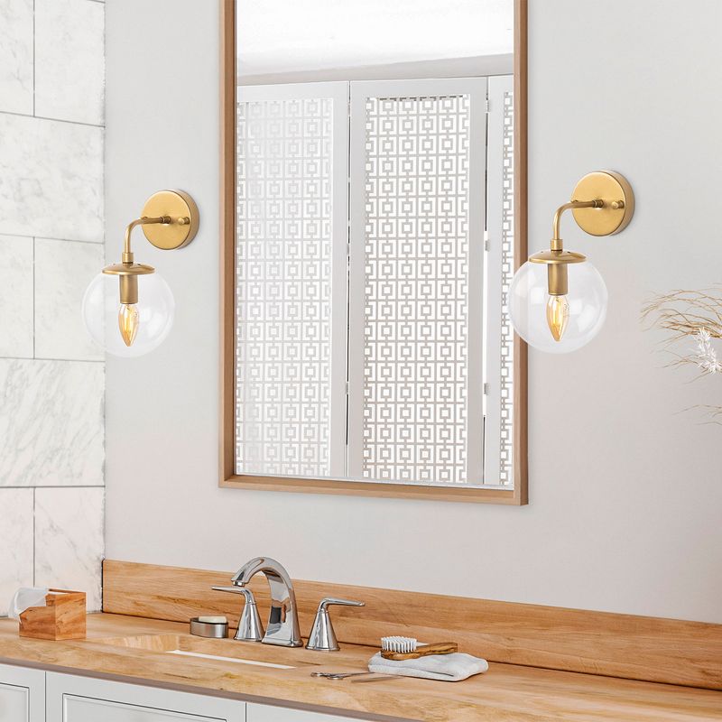 Casa si Gradina - Corpuri si surse de iluminat - Plafoniere, aplice si spoturi - Aplica, Opviq, metal, auriu, 15x21x27 cm - Infinity.ro