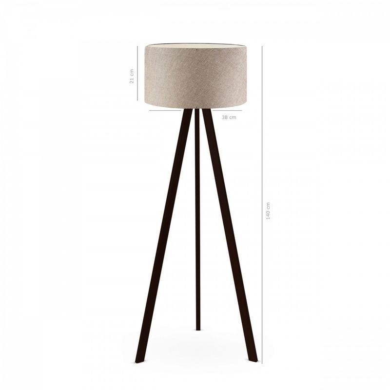 Casa si Gradina - Corpuri si surse de iluminat - Veioze si lampi - Lampadare - Lampadar, Opviq, pvc, bej, 21x38x140 cm, 780SGN4453 - Infinity.ro