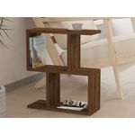 Casa si Gradina - Mobilier - Mese si birouri - Mese living - Masa laterala, Hanah Home, pal melaminat, nuc, 45x17x51.4 cm - Infinity.ro