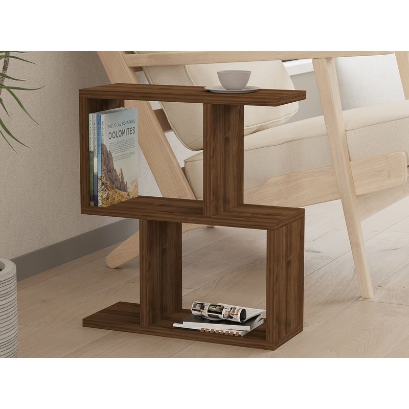 Casa si Gradina - Mobilier - Mese si birouri - Mese living - Masa laterala, Hanah Home, pal melaminat, nuc, 45x17x51.4 cm - Infinity.ro
