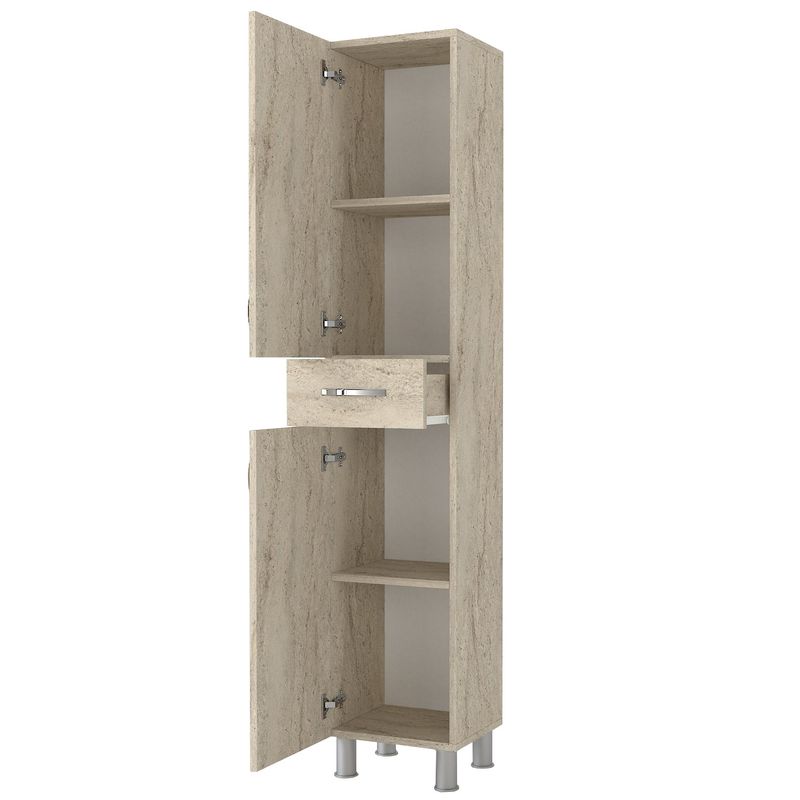 Casa si Gradina - Mobilier - Mobilier baie - Corpuri baie - Dulap baie, Hanah Home, pal melaminat, travertin, 35x31.3x179 cm - Infinity.ro