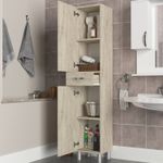 Casa si Gradina - Mobilier - Mobilier baie - Corpuri baie - Dulap baie, Hanah Home, pal melaminat, travertin, 35x31.3x179 cm - Infinity.ro