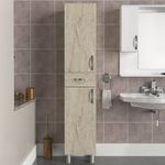 Casa si Gradina - Mobilier - Mobilier baie - Corpuri baie - Dulap baie, Hanah Home, pal melaminat, travertin, 35x31.3x179 cm - Infinity.ro