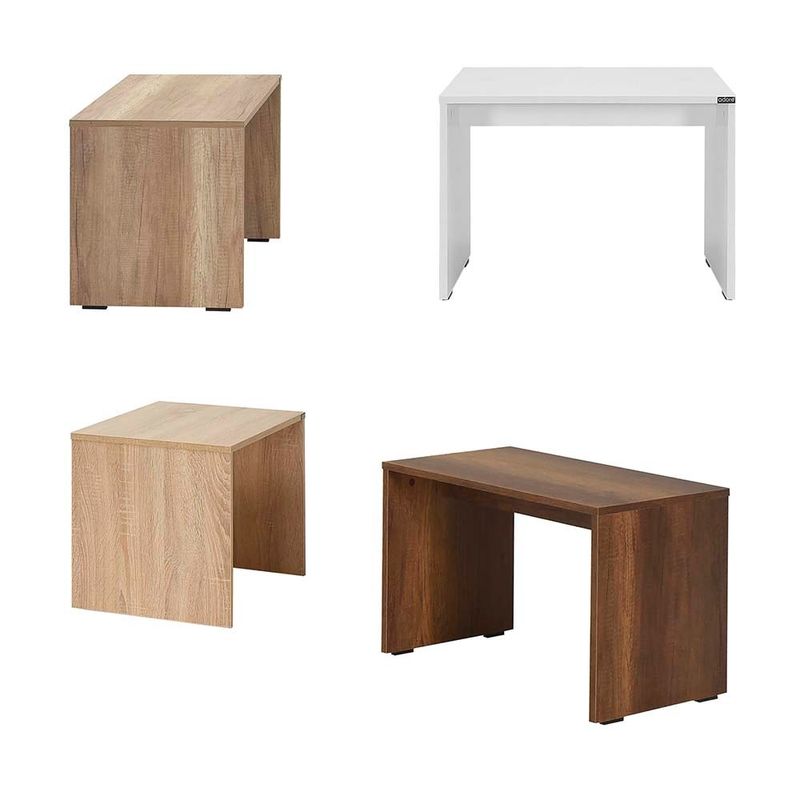 Casa si Gradina - Mobilier - Mese si birouri - Masute de cafea - Masuta de cafea, Hanah Home, pal melaminat, nuc deschis, 60x40x43 cm - Infinity.ro