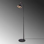 Casa si Gradina - Corpuri si surse de iluminat - Veioze si lampi - Lampadare - Lampadar, Opviq, metal, negru cupru, 40x28x150 cm - Infinity.ro