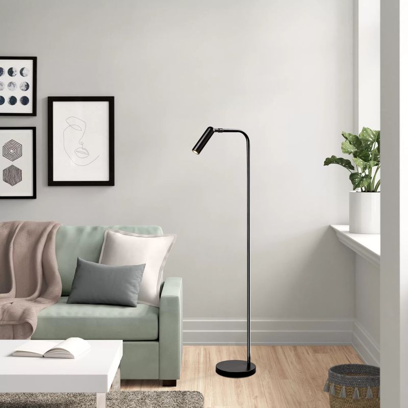 Casa si Gradina - Corpuri si surse de iluminat - Veioze si lampi - Lampadare - Lampadar, Opviq, metal, negru, 22x22x120 cm - Infinity.ro