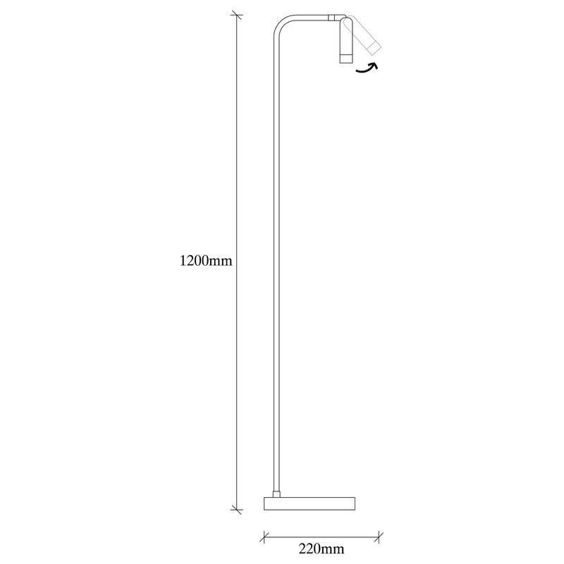 Casa si Gradina - Corpuri si surse de iluminat - Veioze si lampi - Lampadare - Lampadar, Opviq, metal, negru, 22x22x120 cm - Infinity.ro