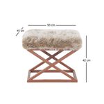 Casa si Gradina - Mobilier - Scaune si fotolii - Tabureti - Taburet, Atelier Del Sofa, metal, cupru, 42x50x40 cm - Infinity.ro