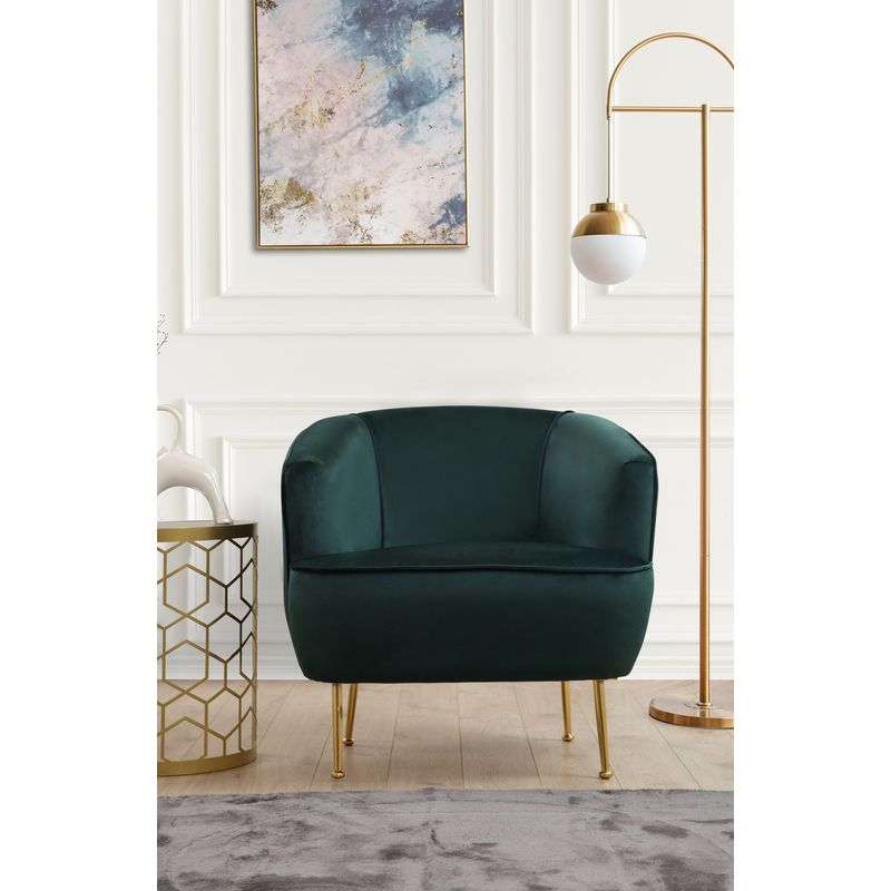 Casa si Gradina - Mobilier - Scaune si fotolii - Fotolii - Fotoliu, Hanah Home, lemn fag si pal, verde, 83x75x72 cm - Infinity.ro