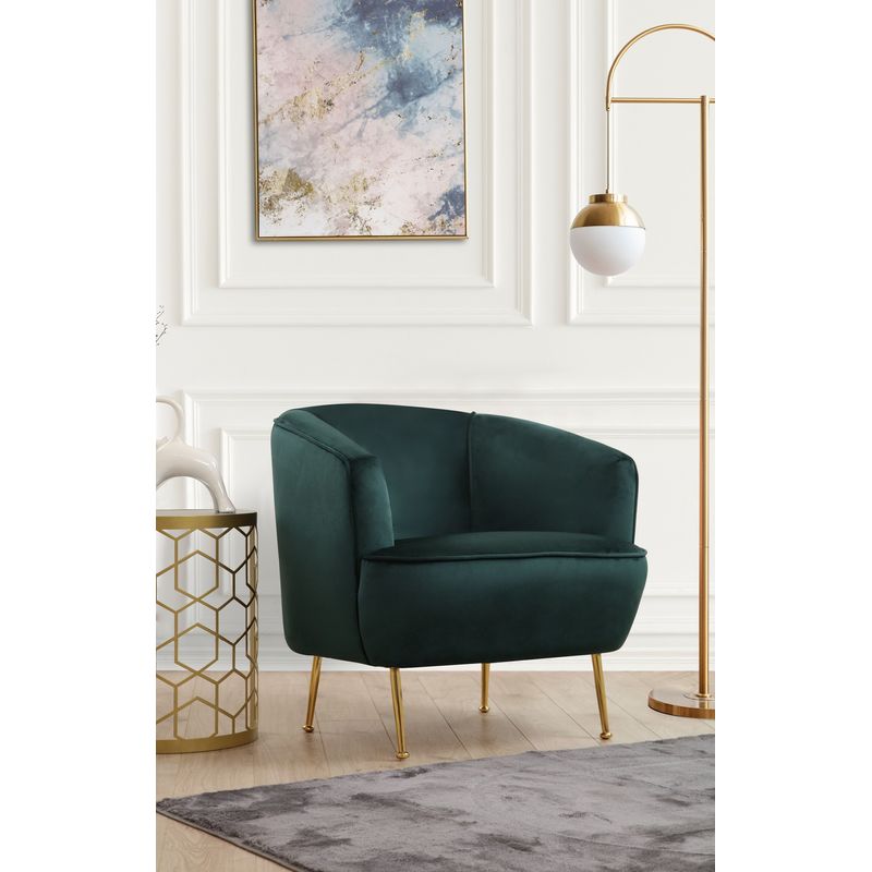 Casa si Gradina - Mobilier - Scaune si fotolii - Fotolii - Fotoliu, Hanah Home, lemn fag si pal, verde, 83x75x72 cm - Infinity.ro