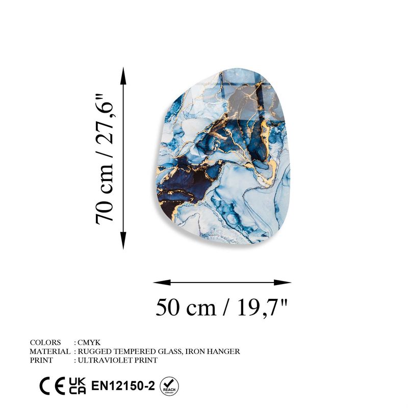 Casa si Gradina - Decoratiuni - Tablouri - Tablou decorativ, Wallxpert, sticla temperata, multicolor, 50x70 cm, 123BZM2589 - Infinity.ro