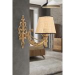 Casa si Gradina - Corpuri si surse de iluminat - Plafoniere, aplice si spoturi - Aplica de perete, Opviq, metal, natural auriu, 24x26 cm, 390FLH2344 - Infinity.ro