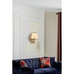 Casa si Gradina - Corpuri si surse de iluminat - Plafoniere, aplice si spoturi - Aplica de perete, Opviq, metal, natural auriu, 24x26 cm, 390FLH2344 - Infinity.ro