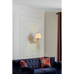 Casa si Gradina - Corpuri si surse de iluminat - Plafoniere, aplice si spoturi - Aplica de perete, Opviq, metal, natural auriu, 24x26 cm, 390FLH2344 - Infinity.ro