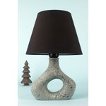 Casa si Gradina - Corpuri si surse de iluminat - Veioze si lampi - Veioze - Veioza, Opviq, ceramica, gri, inaltime 36 cm - Infinity.ro