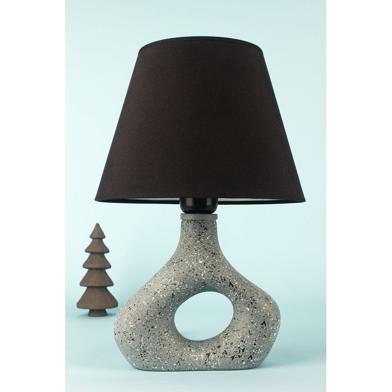 Casa si Gradina - Corpuri si surse de iluminat - Veioze si lampi - Veioze - Veioza, Opviq, ceramica, gri, inaltime 36 cm - Infinity.ro