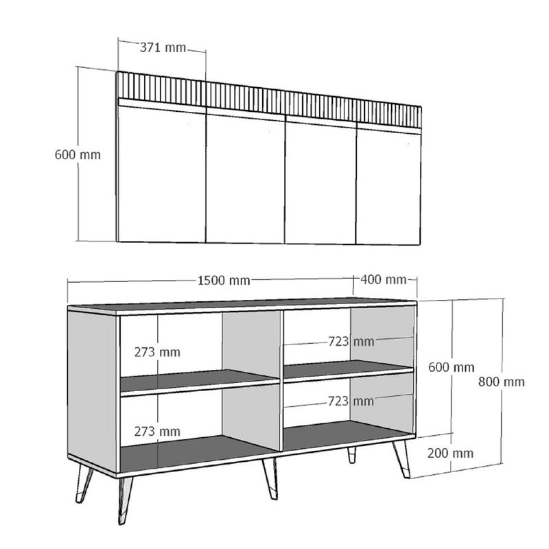 Casa si Gradina - Mobilier - Comode si corpuri - Console - Consola, Hanah Home, pal melaminat, antracit si auriu, 150x40x80 cm, 475OLV1739 - Infinity.ro