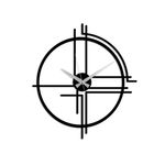 Casa si Gradina - Decoratiuni - Ceasuri - Ceas de perete decorativ, Wallxpert, metal, negru, 49x44 cm - Infinity.ro