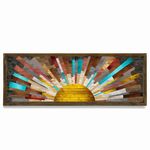 Casa si Gradina - Decoratiuni - Tablouri - Tablou decorativ cu rama, Wallxpert, mdf, multicolor, 40x120 cm - Infinity.ro