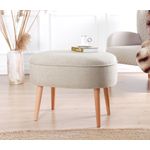 Casa si Gradina - Mobilier - Scaune si fotolii - Tabureti - Taburet, Atelier Del Sofa, 100% in, crem, 63x44x47 cm - Infinity.ro