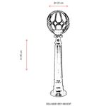 Casa si Gradina - Corpuri si surse de iluminat - Iluminat exterior - Stalpi - Lampa de podea pentru exterior, Opviq, abs, negru alb, 95x23 cm - Infinity.ro