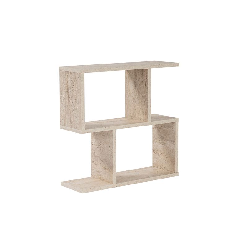 Casa si Gradina - Mobilier - Mese si birouri - Masute de cafea - Masa laterala, Hanah Home, pal melaminat, travertin, 60x20x60 cm - Infinity.ro