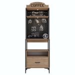 Casa si Gradina - Mobilier - Dulapuri si sifoniere - Dulapuri - Dulap multifunctional, Hanah Home, pal melaminat, nuc, 70x40x206.8 cm - Infinity.ro