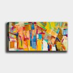 Casa si Gradina - Decoratiuni - Tablouri - Tablou decorativ, Wallxpert, panza, multicolor, 30x80 cm, rama lemn, 483TNS1252 - Infinity.ro
