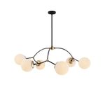 Casa si Gradina - Corpuri si surse de iluminat - Lustre si pendule - Candelabru, Opviq, fier, alb negru, 90x90x69 cm - Infinity.ro