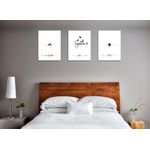 Casa si Gradina - Decoratiuni - Tablouri - Tablou decorativ, Wallxpert, multicolor, bumbac si poliester, 30x40 cm, set 3 piese, 489GWN1388 - Infinity.ro