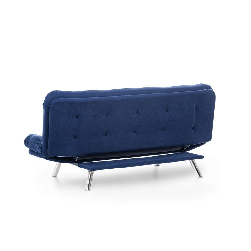 Casa si Gradina - Mobilier - Canapele si coltare - Canapele - Canapea extensibila, Hanah Home, metal, albastru marin, 200x95x105 cm - Infinity.ro