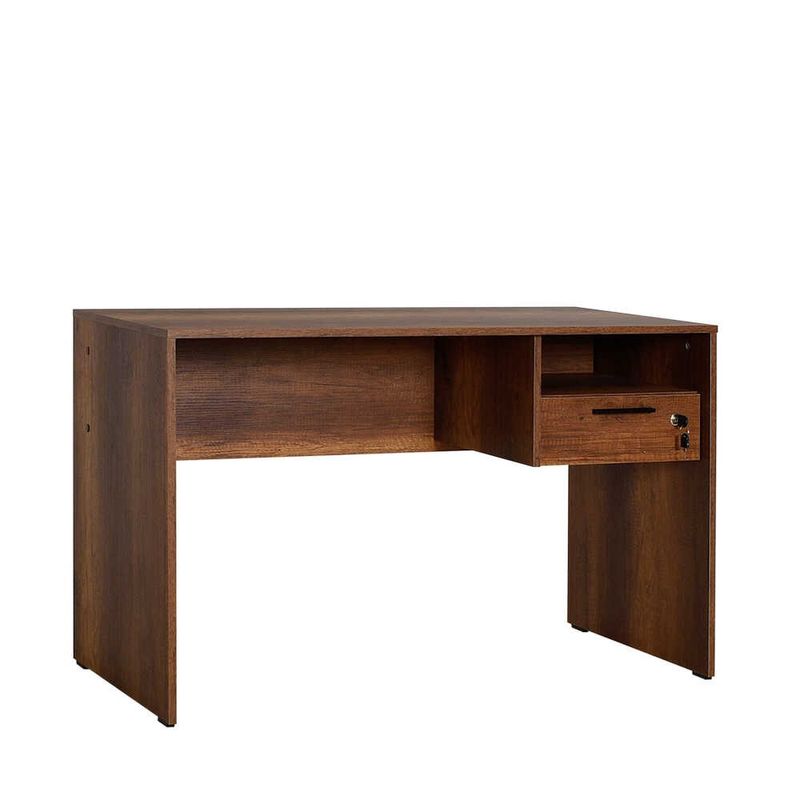 Casa si Gradina - Mobilier - Mese si birouri - Birouri - Birou de studiu, Hanah Home, panou de particule melaminat, nuc, 120x60x75 cm - Infinity.ro