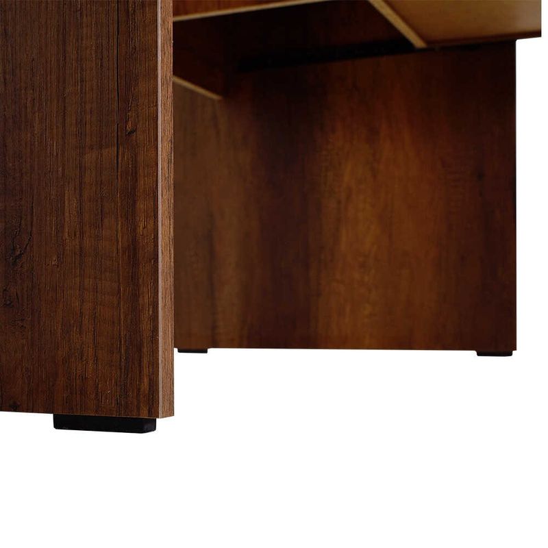 Casa si Gradina - Mobilier - Mese si birouri - Birouri - Birou de studiu, Hanah Home, panou de particule melaminat, nuc, 120x60x75 cm - Infinity.ro