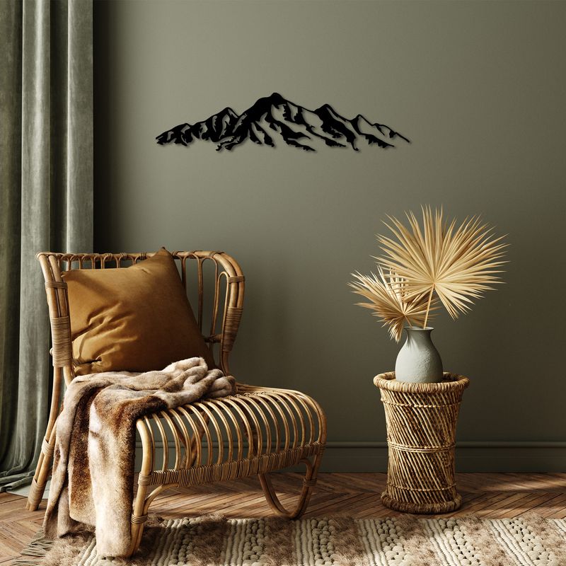 Casa si Gradina - Decoratiuni - Decoratiuni perete - Accesoriu decorativ de perete, Wallxpert, metal, negru, 68x16 cm, 899SKL2351 - Infinity.ro