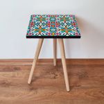 Casa si Gradina - Mobilier - Mese si birouri - Mese living - Masa laterala, Hanah Home, mdf, multicolor, 35x35x42 cm, 481LNA2129 - Infinity.ro