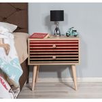 Casa si Gradina - Mobilier - Comode si corpuri - Noptiere - Noptiera, Hanah Home, pal melaminat, stejar sonoma, 60x40x61 cm, 869VEL3512 - Infinity.ro