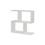 Casa si Gradina - Mobilier - Mese si birouri - Mese living - Masa laterala, Hanah Home, panou de particule melaminat, alb, 60x60x20 cm - Infinity.ro